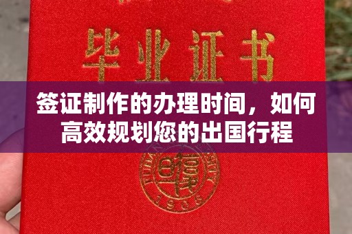 溪湖签证制作的办理时间，如何高效规划您的出国行程
