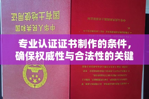 溪湖专业认证证书制作的条件，确保权威性与合法性的关键要素